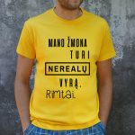 Geltoni marškinėliai VYR-Recovered