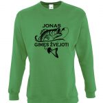 Žalias džemperis Jonas gimęs žvejoti