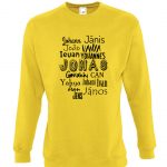 geltonas džemperis tarptautinis jonas