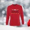 Raudonas vaikiškas kalėdinis džemperis su užrašu Ho ho ho