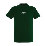 Tamsiai žali minimalistiniai marškinėliai #TĖTIS