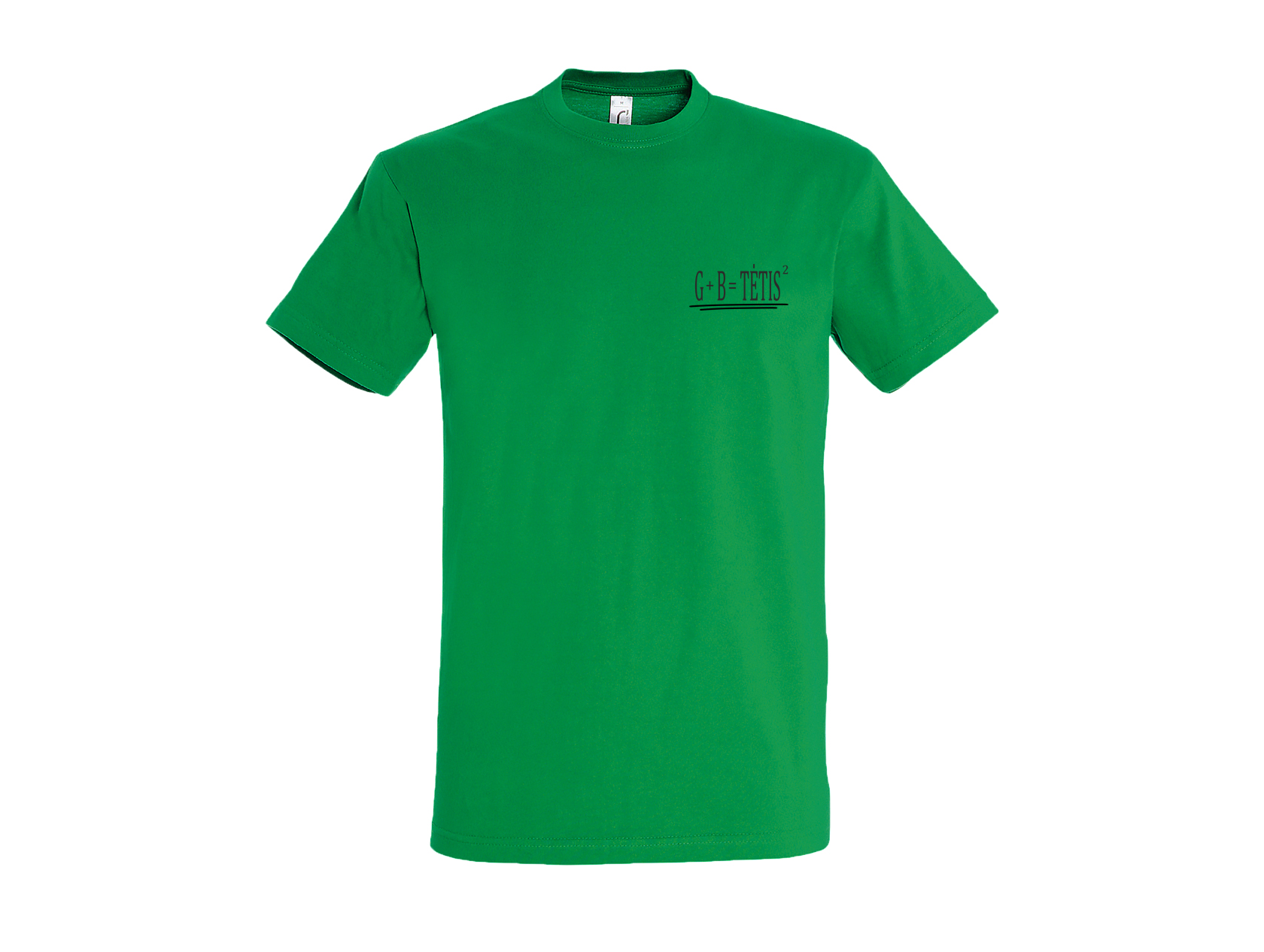 Žali minimalistiniai marškinėliai Tėtis kvadratu